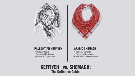 Keffiyeh vs Shemagh: Complete Cultural Guide | Authentic Palestinian Differences - Palbox