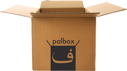 Cardboard Box with Palbox Logo Showcasing the Main Palbox Photo